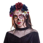 Mexican Rose Flower Crown – Boho Floral Headpiece for Halloween Party Wedding