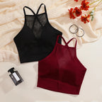 Mesh Corset Camisole – Seamless Backless Tank Top for Casual Lingerie