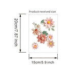 Floral PVC Wall Decal – Removable Waterproof Sticker for Home Decor