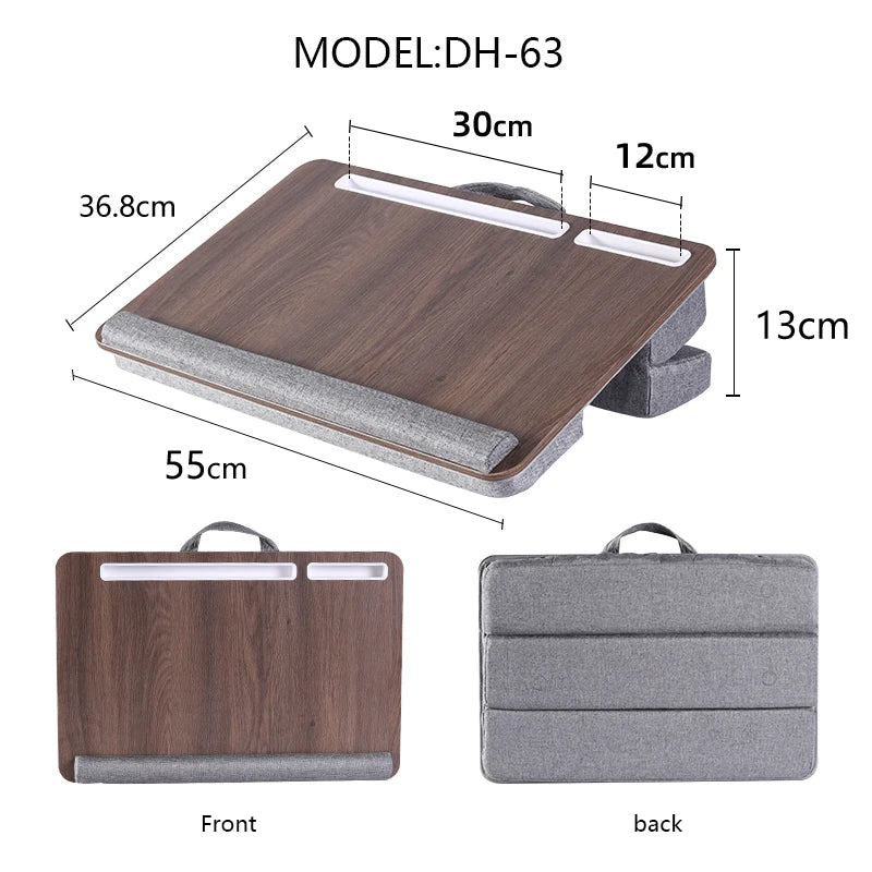 Portable Laptop Lap Desk – Soft Cushion Tray for Student Dormitory Study