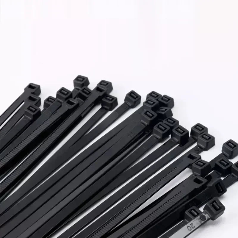 Nylon Cable Ties – Self-Locking Black Zip Ties for Home, Garden and DIY Projects