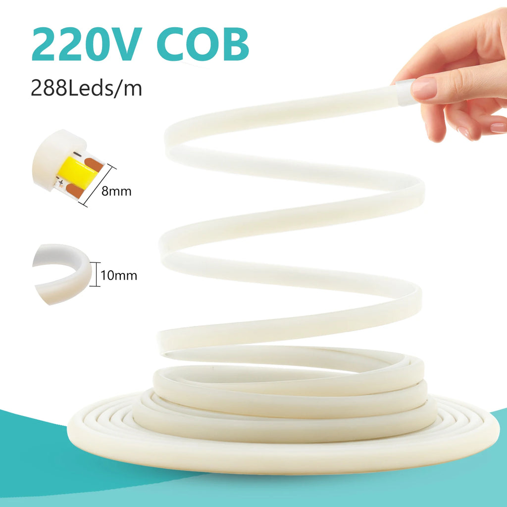Waterproof COB LED Strip – Flexible Linear Lighting for Home Decor