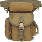 Nylon Drop Leg Bag – Tactical Waist Pack for Motorcycle Hiking Travel