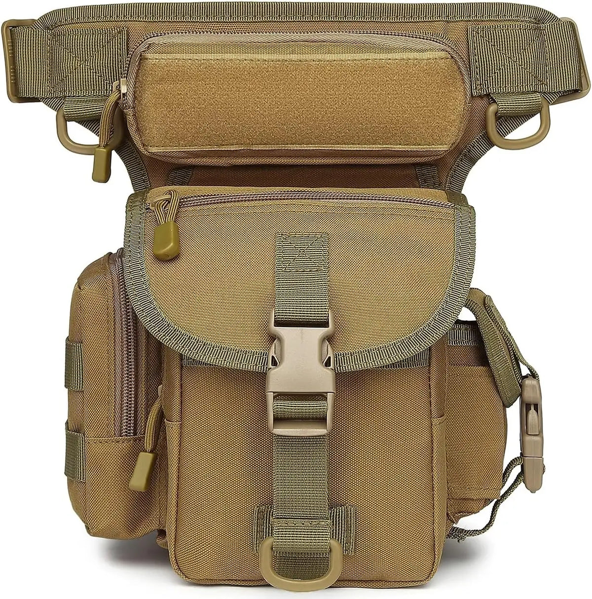 Nylon Drop Leg Bag – Tactical Waist Pack for Motorcycle Hiking Travel