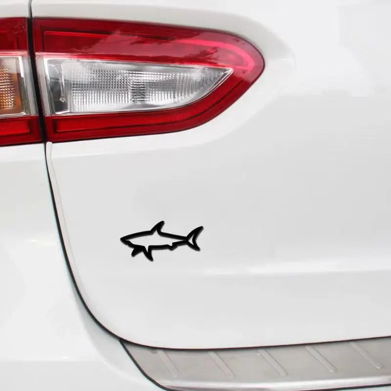 Metal Shark Emblem Badge – 3D Hollow Decal for Car and Motorcycle Styling
