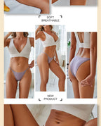 Cotton Low Rise Briefs – Metal Ring Hollow Panties for Women M-2XL