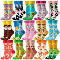 Colorful Cartoon Animal Crew Socks – Fun Harajuku Apparel for Men and Women