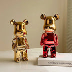 Ceramic Bear Figurine – Aesthetic Luxury Sculpture for Modern Home Decor