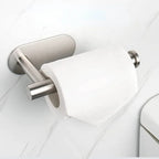 Stainless Steel Toilet Paper Holder – Self-Adhesive Wall Mount for Bathroom