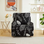 Printed Elastic Recliner Cover – Stretch Slipcover for Living Room Furniture