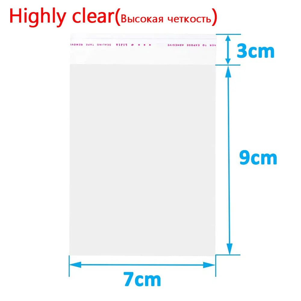 Frosted Self-Adhesive Bags – Transparent OPP Pouch for Cookie Packaging