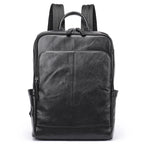 Genuine Leather Laptop Backpack – 14 Inch Business Bag for Men
