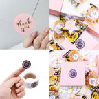 Decorative Thank You Sealing Stickers for Party Gift Labels and Scrapbooking