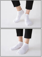 Breathable Cotton Ankle Socks – Solid Color Athletic Wear for Women
