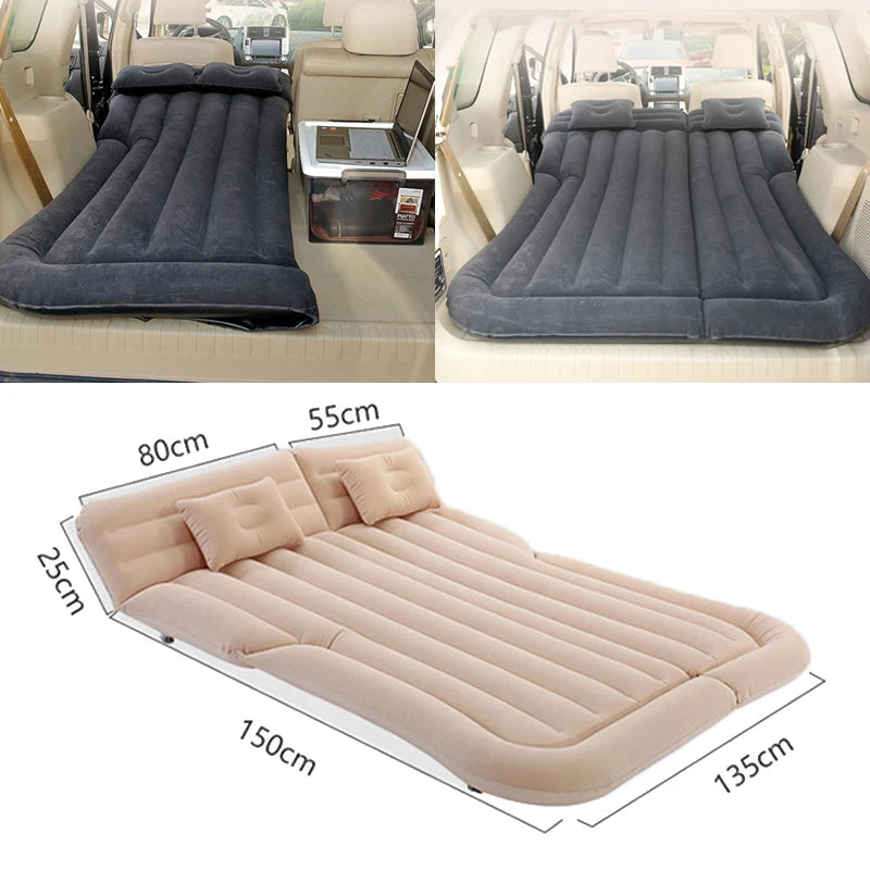 Inflatable Car Mattress – Universal Back Seat Bed for Outdoor Camping