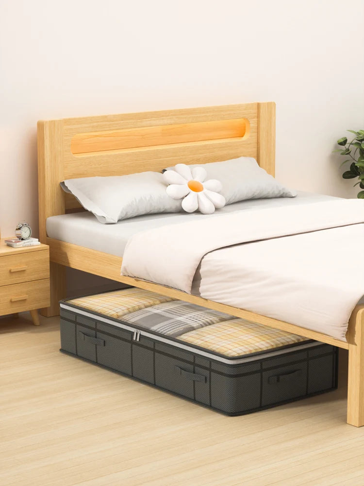 Foldable Large Underbed Storage Bag – Quilt and Clothing Organizer for Bedroom