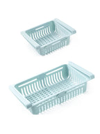 Retractable Refrigerator Storage Basket – Adjustable Kitchen Drawer for Organization