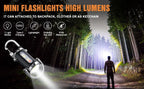 Rechargeable COB Keychain Flashlight – Portable Pocket Light for Camping
