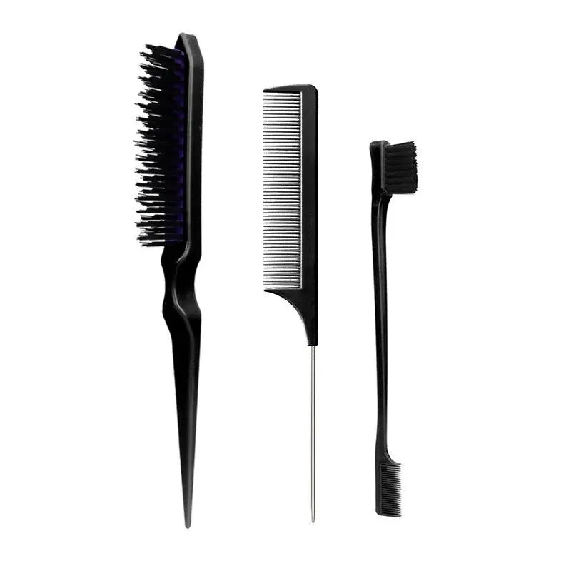 Professional Hair Styling Brush Set – Steel Needle Combs for Hair Grooming