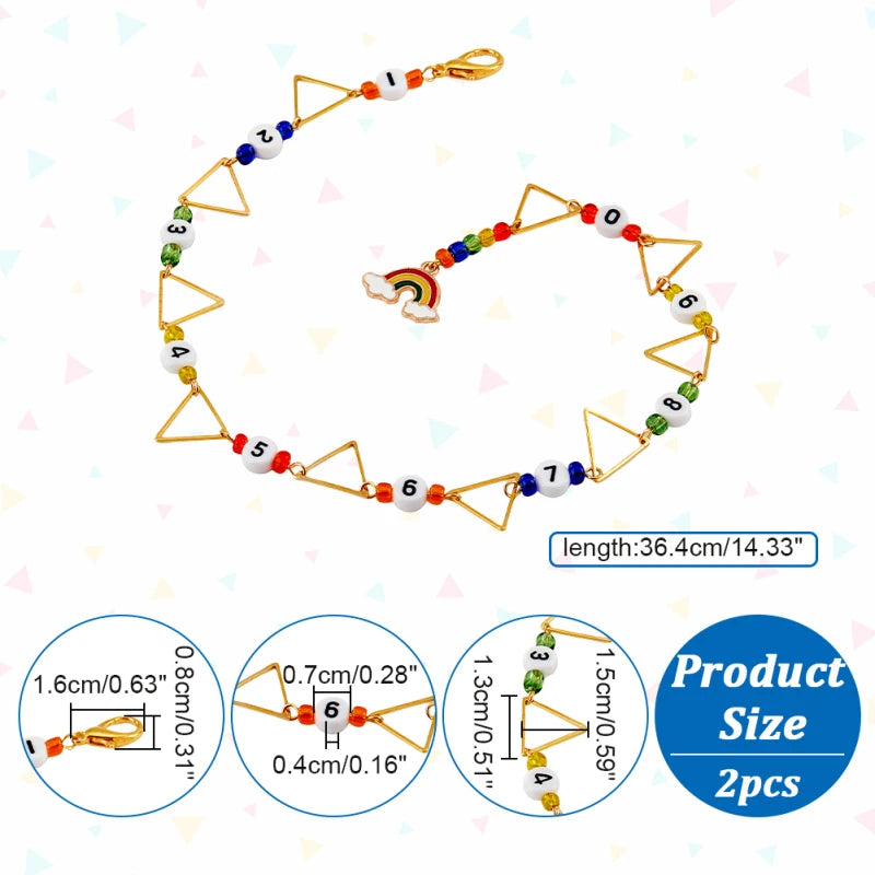 Christmas Enamel Stitch Markers – Alloy Crochet Charms for Knitting Projects