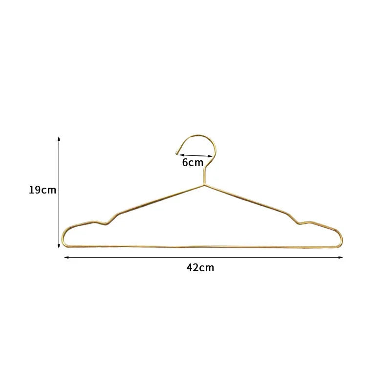 Gold Stainless Steel Coat Hangers – Durable Metal Closet Organizers for Home