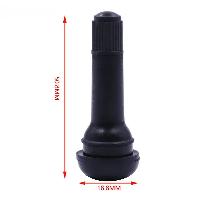 Rubber Tire Valve Stems – Snap-In Replacement Parts for Automotive Repairs