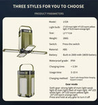 Foldable Solar Camping Light – 2000mAh Power Bank for Outdoor Hiking Tent