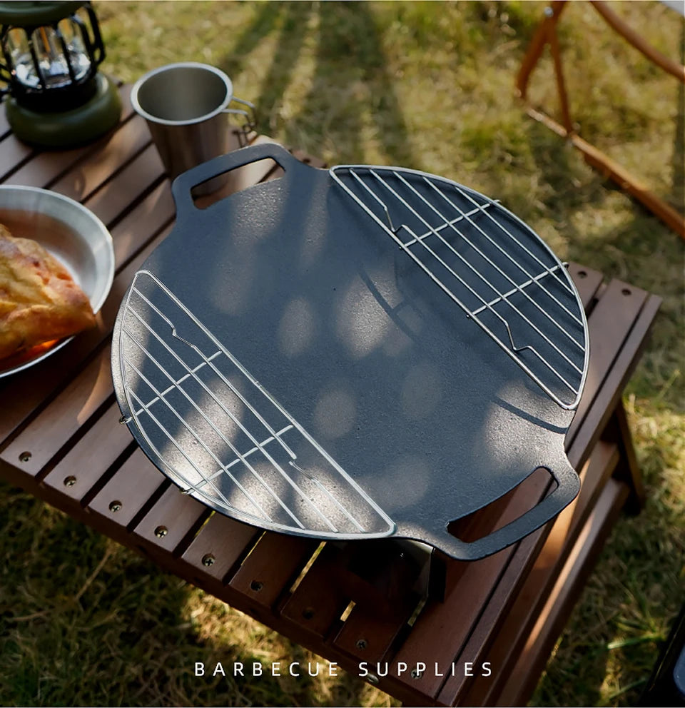 Stainless Steel Barbecue Steam Rack – Anti-Scorching Grill for Outdoor Camping
