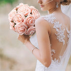 Artificial Rose Flowers – Stemmed Fake Roses for Wedding Bouquets and Decor