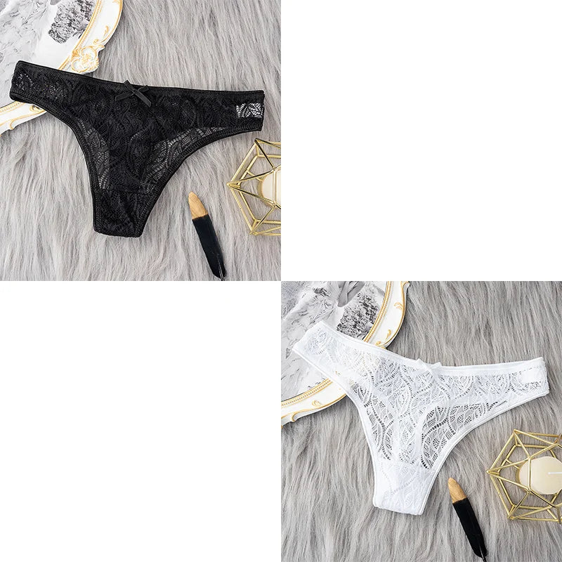 Lace G-String Thongs – Low Waist Sexy Lingerie for Women