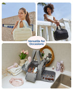 Large Capacity Cosmetic Bag – Wide-Open Makeup Organizer for Travel