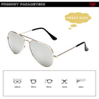 Kids Pilot Sunglasses – Reflective Metal Aviator Glasses for Boys and Girls