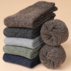 Thermal Terry Winter Socks – Thick Unisex Crew for Cold Weather