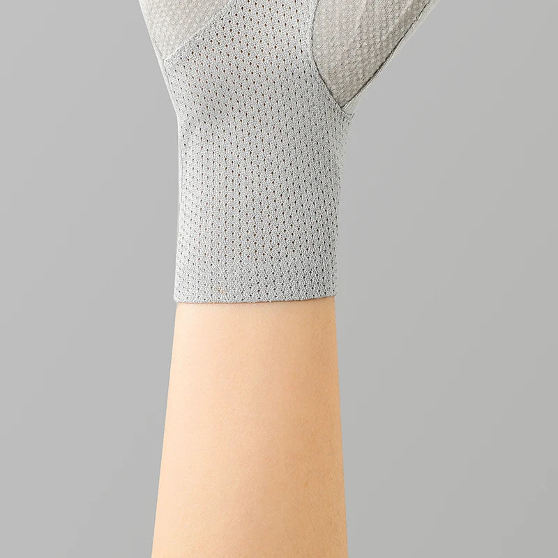 Cotton Fingerless Sunscreen Gloves – UV Protection for Driving and Outdoor