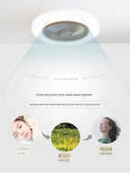 Retractable Smart Ceiling Fan – Silent Remote Control for Bedroom Decor