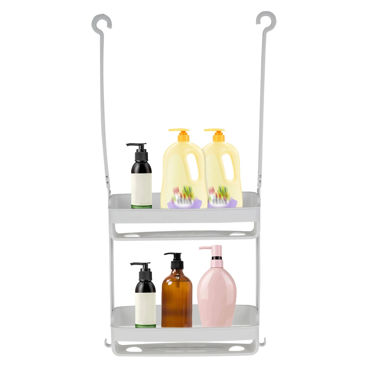 Hanging Bathroom Shelf – Nail-Free Shower Organizer for Shampoo Storage