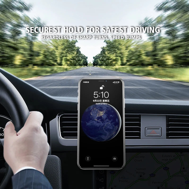 Magnetic Car Phone Mount – Universal Metal Holder for Audi Series Vehicles