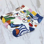 Cute Cartoon Cotton Crew Socks – Aesthetic Kawaii Apparel for Women