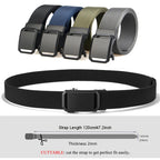 Tactical Canvas Belt – Durable Automatic Buckle for Men Outdoor Hunting