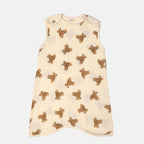Cotton Newborn Bodysuit – Cartoon Anti-kicking Sleeping Bag for Infants