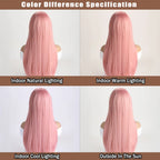 Long Straight Synthetic Wig – 26-Inch Colored Hair for Cosplay Halloween