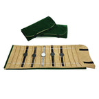 Velvet Watch Roll Bag – Portable Jewelry Organizer for Travel Storage