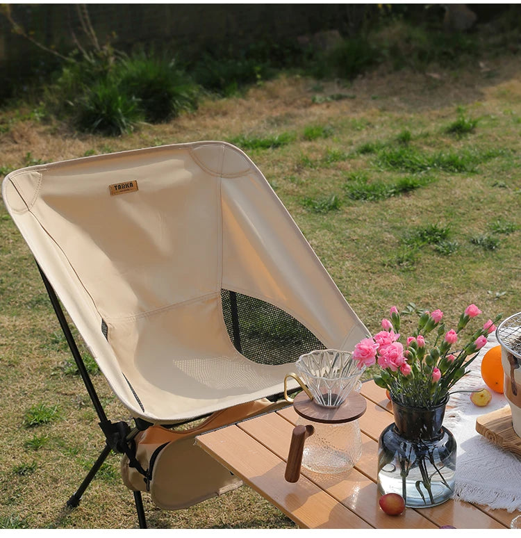 Foldable Camping Chair – Lightweight Moon Chair for Backpacking and Beach