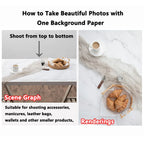 Marble Wood Grain Photography Backdrop – 57x87cm Waterproof Studio Props
