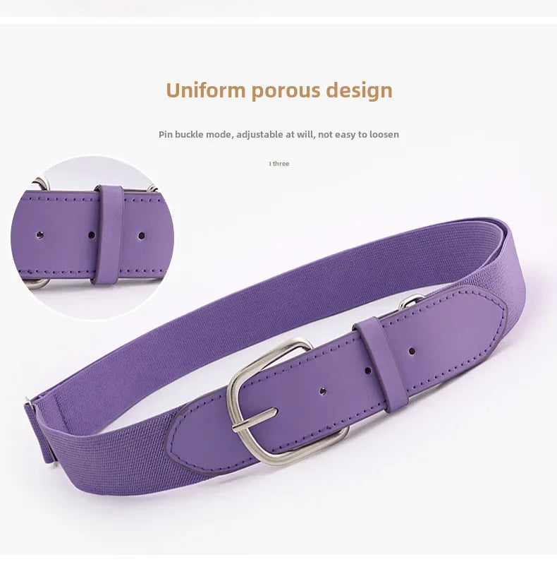Adjustable Elastic Golf Belt – Durable Rubber Waistband for Outdoor Sports