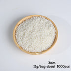 Beige ABS Imitation Pearl Beads – 3-20mm Round Spacer for Jewelry DIY Crafting