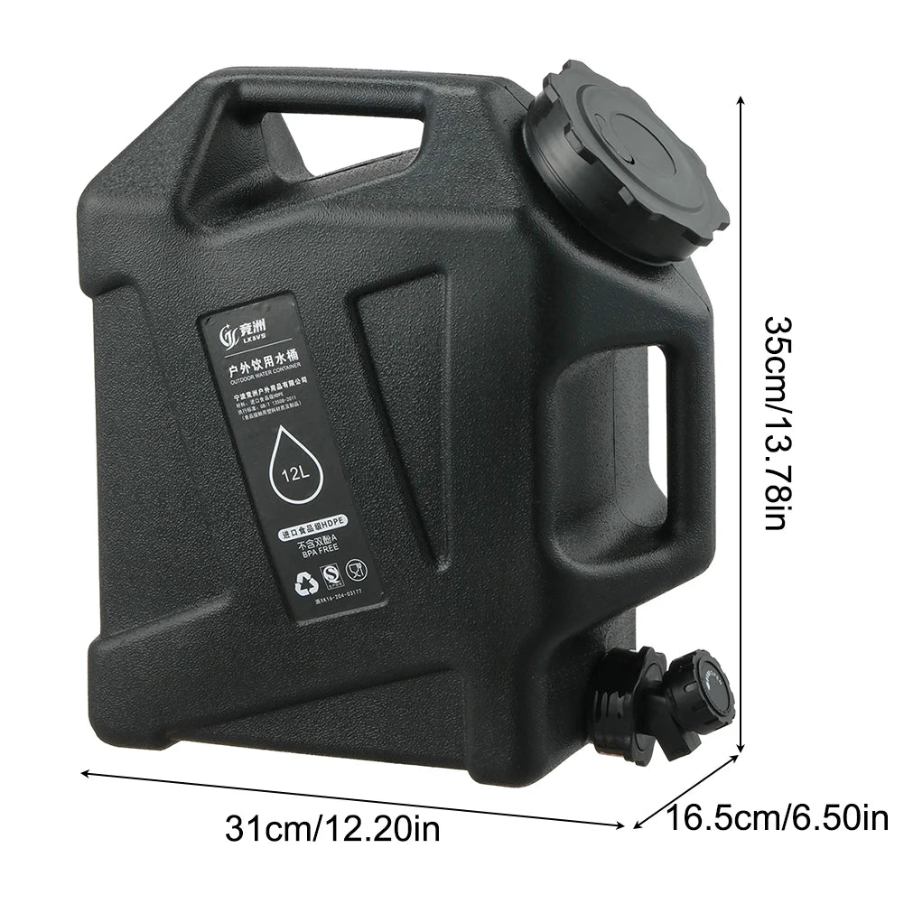 Portable Water Container with Faucet – Large Capacity for Camping and Hiking
