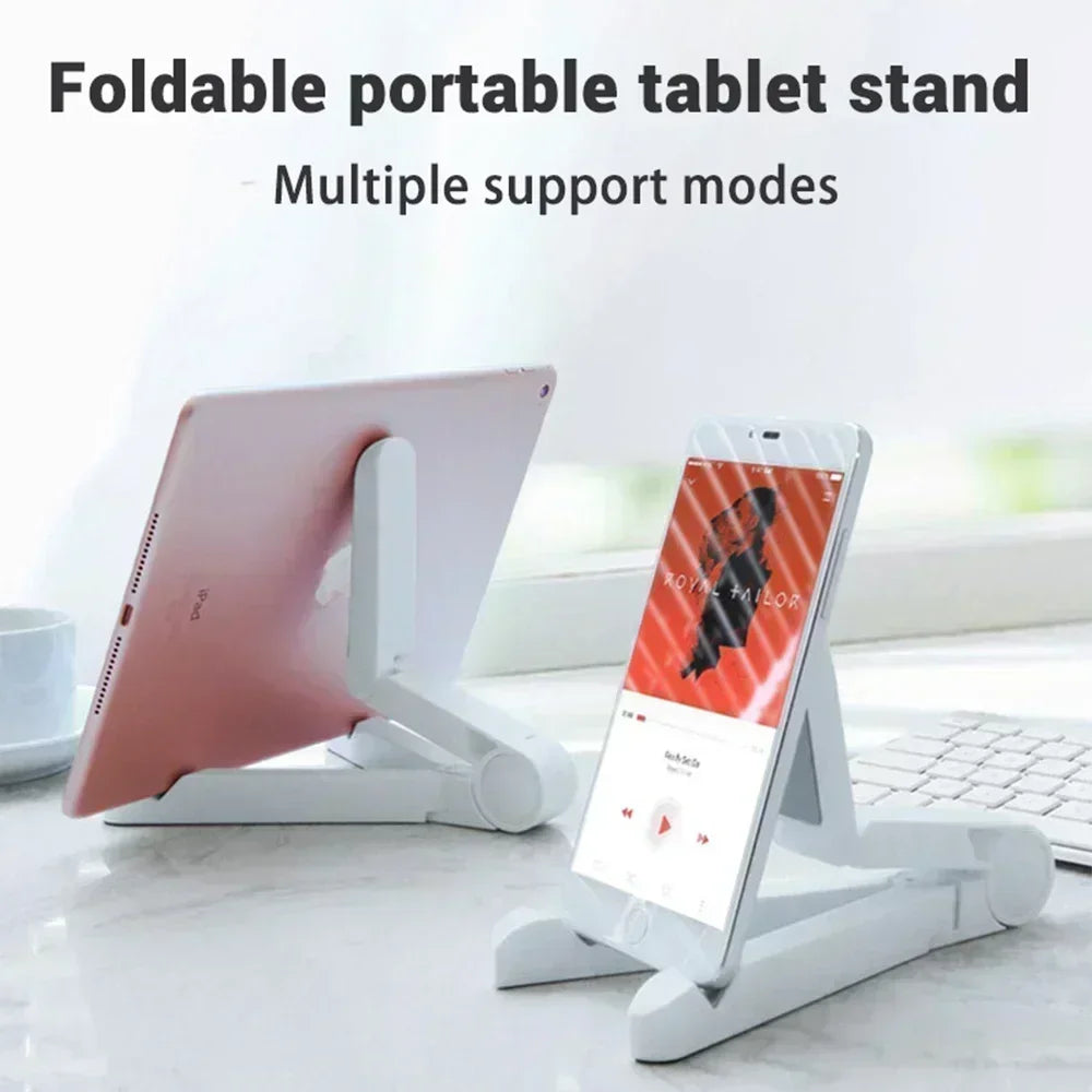 Foldable Tablet Stand – Adjustable Desktop Holder for iPad and Smartphones