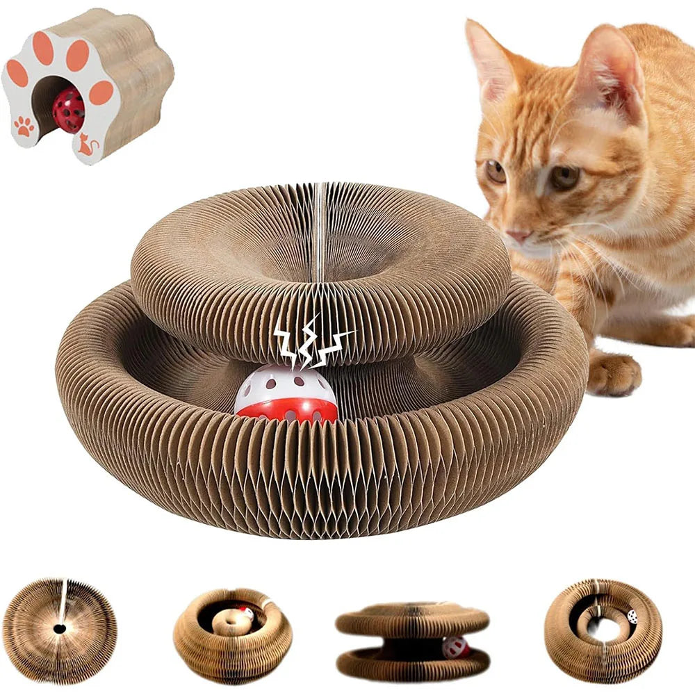 Magic Organ Cat Scratcher – Interactive Accordion Toy for Claw Sharpening