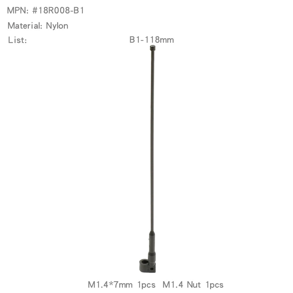 Simulation Antenna Decoration for 1/8 to 1/18 Scale RC Crawlers